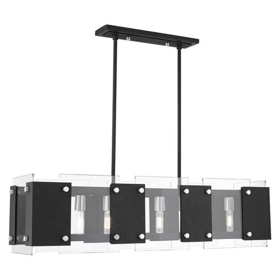 Livex Lighting - Barcelona - 8 Light Linear Chandelier in Industrial Style - 12