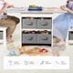 thumbnail image 3 of Mesa con Sillas para Niños, Mesa Niños con Sillas y 6 Juguetero Organizador Infantil, Mesa Montessori para Niños para Jugar, Leer, Comer y Comedor Infantil(Gray), 3 of 6