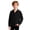 Black01, variant on Ahabrexf Long Sleeve Shirts for Boys, Solid Color Waffle Knit Henley Round Neck Casual Daily Wear Long Sleeve Top, 1 Pc