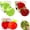 Pink, variant on Apple Squishy, Green/Red Squishy Apple Giant Fruit Squishies Realistic Oversized Slow Rising Squeeze Fidget Stress Ball for Home Office
