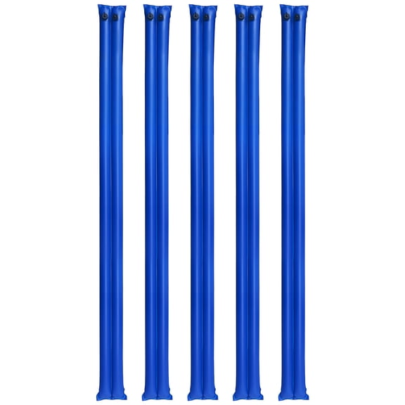 KFFKFF Pool Cover Water Bags, 5-Pack 10 Ft, Double Chamber Design, 0.4mm Thick PVC with Leak-Resistant Screw Cap, Ideal for Securing Inground Pool Covers During Winter, Blue