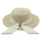 thumbnail image 1 of Sombrero de 56-58cm de circunferencia para mujer, sombrero de paja serpentina, sombrero plano de verano, protector solar, sombrero para sol de playa para vacaciones en la playa, 1 of 5