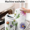 thumbnail image 5 of Pioneer Flower Floral Print Pattern Non Slip Microfiber Bathroom Rugs, Soft Rubber Backing Bath Mats for Bathroom Floor Tub and Shower,17"x30", 5 of 5