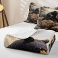 thumbnail image 4 of Homewish Wild Black Bear Quilt Full,Vintage Lodge Cabin Full Bedspread Sets,3-Piece, 4 of 7