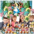 thumbnail image 3 of Alice in Wonderland Birthday Decorations Plates Party Supplies Tableware Disposable Dinnerware, 3 of 4