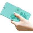 thumbnail image 4 of Phone Case for Samsung Galaxy A22 4G (Not 5G), Rose Flower Flip Leather Cover with Credit Card Holder Cash Pockets [Wrist Strap][Kickstand] Wallet Case for Samsung Galaxy A22 4G RS Green, 4 of 14
