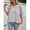 Gray, variant on LEKODE Womens Summer Blouse Crewneck Basics Casual Work Tees Vintage Tshirts Loose Dressy Casual Tops Dressy Casual Short Sleeve Shirts Outfits Beach Vacation Clothes Black L