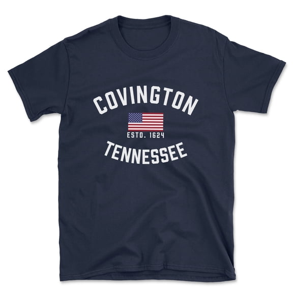 Covington Tennessee Patriot Men's Cotton T-Shirt