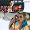 thumbnail image 6 of Uorisanigo Car Seat Cover Protector Front Seats Only for Gym Workout Beach Hiking Retro 70s Flower Power Auto Accessories Protectors Decor Universal Fit Most Cars, Easy to Install, 6 of 8