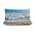thumbnail image 3 of 3 Pcs Soft Bedding Set, Includes 1 Duvet Cover with Zipper And 2 Pillow,Shams Starfish Beach Full(79"×90"), 3 of 8