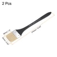 thumbnail image 2 of Unique Bargains 2' Width Small Paint Brush Natural Bristle with Wood Handle Painting Tool, White 2 Packs, 2 of 5
