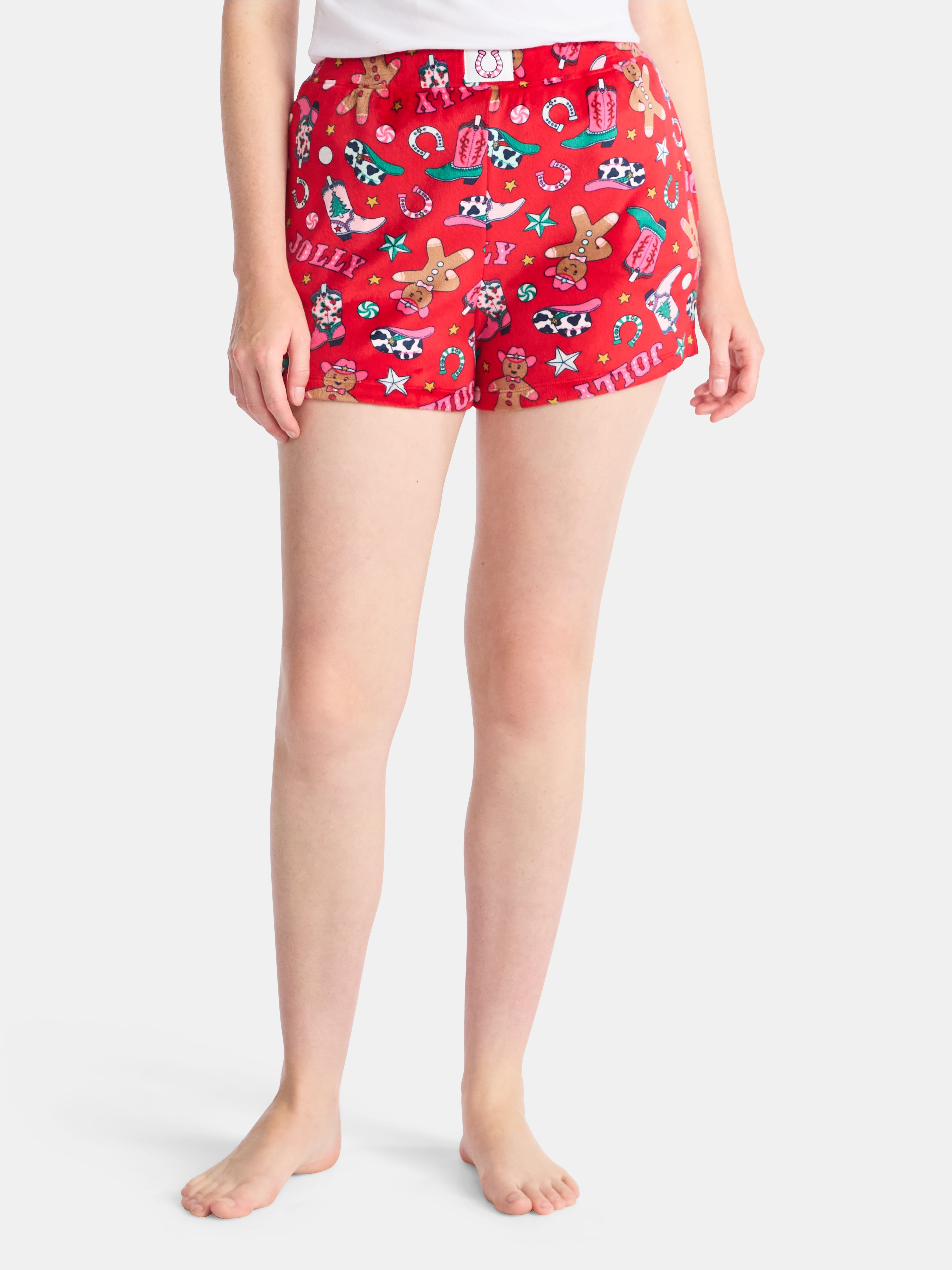 Holiday Time Women's 2 Pack Sleep Shorts, Sizes XS to 3X