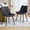 Black, variant on Homefun Modern Dining Chairs Set of 2 Upholstered with Thick Cushions Metal Legs,for Kitchen Living room,Grey