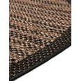 thumbnail image 6 of Unique Loom Outdoor Border Collection Area Rug - Checkered (6' Round Brown/Black), 6 of 7