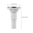 thumbnail image 2 of Raindrops Yacht Sewage Draining Outlet Speedboat Drain Outlet Yacht Discharge Outlet 3/4", 2 of 8
