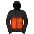 thumbnail image 4 of Men Women Harajuku Sweatshirts Cozy USB Rechargeable 5 Heating Zones 3 Heat Levels Lightweight Heating Jacket, 4 of 5