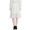 thumbnail image 3 of INSPIRE CHIC Women's Elastic Waist Zipper Polka Dots Casual Midi Skirt, 3 of 5