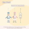 thumbnail image 3 of MON AMI Pastel Nutcrackers Hanging Ornament – 2 Pcs, 6.5” Each, Stuffed Nutcracker Christmas Tree Ornament, 3 of 7