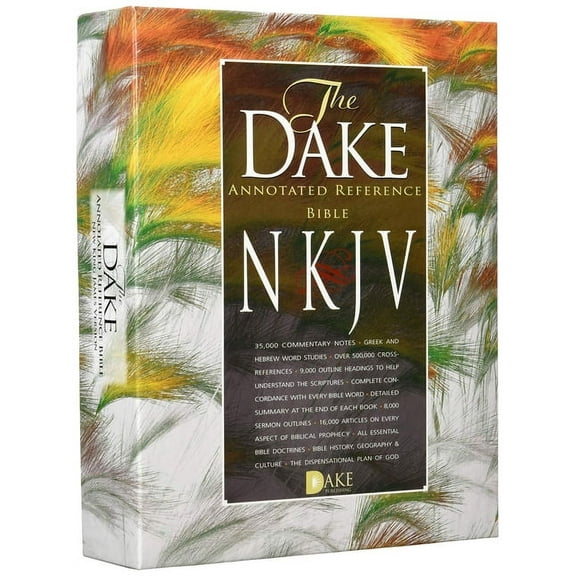 Dake NKJV Burgundy Bonded Leather: Dake NKJV Burg Bonded (Dake Nkjv), (Paperback)