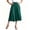 Green, variant on Capri Pants for Women Solid Color Elastic Waist Wide-Leg Skirt Casual Cropped ,Size M-5XL