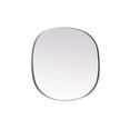 thumbnail image 5 of Elegant Decor Metal Frame Oval Mirror 30x36 Inch in Silver, 5 of 12