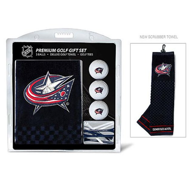 Team Golf 13720 Columbus Blue Jackets Embroidered Towel Gift Set