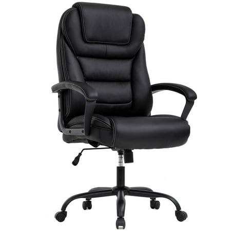 Massage Office Chair Big and Tall 500lbs Wide Seat Ergonomic Desk Chair with Lumbar Support Arms High Back PU Leather Executive Task Computer Chair for