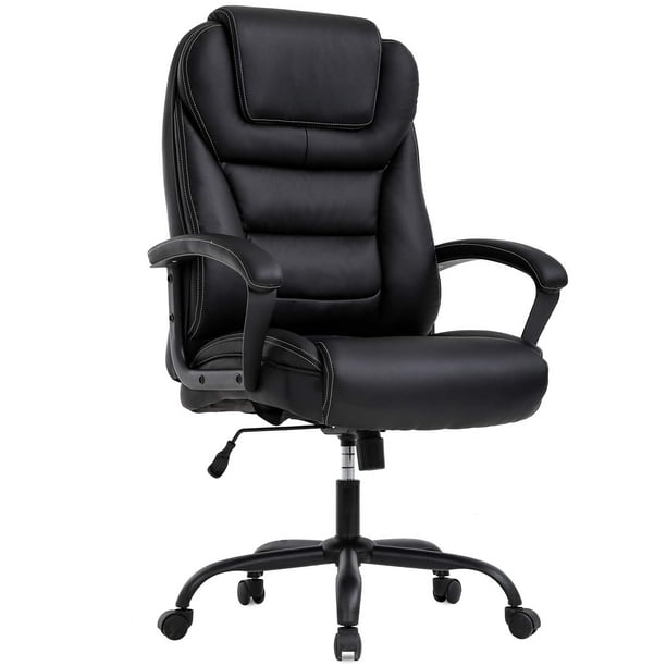 Massage Office Chair Big And Tall 500lbs Wide Seat Ergonomic Desk Chair With Lumbar Support Arms High Back Pu Leather Executive Task Computer Chair For Adults Walmart Com Walmart Com