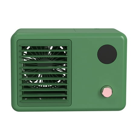

Portable Air Conditioner Fan Mini Personal Air Cooler Desk Fans with 400ML Water Tank 3 Speeds and Night Light for Room