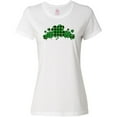 thumbnail image 3 of Inktastic St. Patrick's Day Clovers in Plaid Women's T-Shirt, 3 of 5