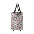 thumbnail image 4 of Carrito de compras plegable portátil para el hogar, carrito utilitario para comestibles, bolsa de compras grande para personas mayores con ruedas flexibles y barra de tracción retráctil., 4 of 14