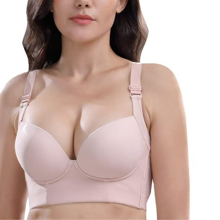

Sports Bras For Women High Support One Fab Fit Underwire Bra Push Up T Shirt Bra Modern Demi Bra Lightly Padded Bra With Convertible Straps