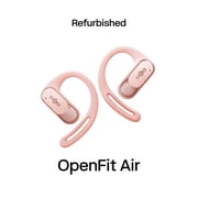 Restored Shokz OpenFit Air - Open-Ear Headphones, True Wireless Earbuds, Water Resistant, Secure Earhooks for Daily Use, pink