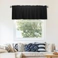 thumbnail image 4 of Valances for Windows Kitchen Curtains Small Treatments Valance, Luxury Black Paper Texture 42x18 inch, 4 of 5