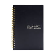 RUIQPGRT Budget Planner, Monthly Budget Book with Expense Tracker Notebook, Undated Bill Organizer & Finance Planner to Take Control of Your Money, Account Book to Manage Your Finances (Black)