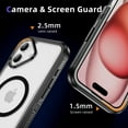 thumbnail image 7 of Allytechgroup iPhone 16 Plus Case Magnetic, [Military Grade Protection] Compatible with Magsafe Rugged Hybrid TPU PC Back Cover Bumper Phone Case Cover for Apple iPhone 16 Plus, Clear, 7 of 7