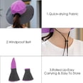 thumbnail image 6 of Women Wide Bucket Sun Hat UPF 50+ Outdoor Fishing Hiking Garden Protection Hat, 6 of 8