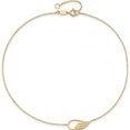 thumbnail image 4 of 14K Yellow Gold Wing 10In Plus 1In Ext. Anklet (10 X 6.85) Made In Turkey ank299-10, 4 of 5