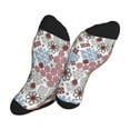 thumbnail image 5 of KLL Abstract Floral Print Cool Socks Men's Women's Crew Socks Funny Crazy Novelty Stockings, 5 of 7