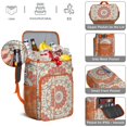 thumbnail image 4 of Geometric Mandala Design Cooler Backpack - 20L Leakproof Picnic Backpack, Durable & Portable for Beach & Camping Trips, 4 of 5