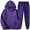 Purple, variant on JINMGG Womens Clearance Plus Size Pants 2PCS Outfits Men's and Women's Sports Tracksuits Long Sleeve Pullover Hoodies Sweatshirt and Sweatpants Fall Winter Suit Purple XXL