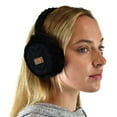 thumbnail image 2 of C.C Soft Winter Earmuffs for Women & Men Adjustable Ear Covers for Cold Weather, Black, 2 of 3