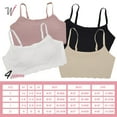 thumbnail image 2 of White Ivy Sport Bras Comfort Seamless Bra, Cross Back Adjustable Bralette Bra, Wireless Everyday Bras for Women A-C Cup 4 Pack Large, 2 of 3