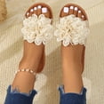 thumbnail image 5 of Willtoo 2026 Trendy Flower Slippers Sandals for Women Summer Casual Flat Sandal Shoes Comfortable Slip on Flower Slides Sandals Beach Shoes, 5 of 5