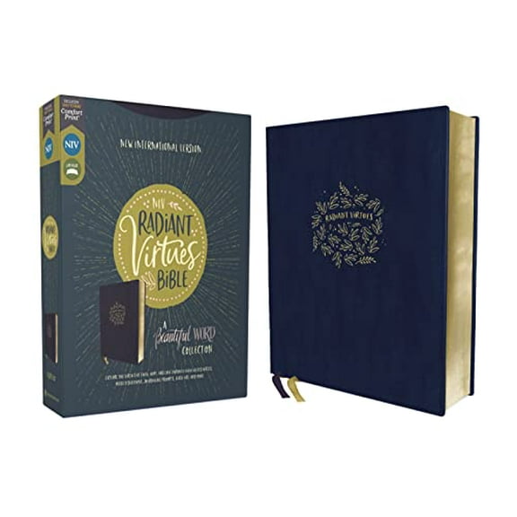 Pre-Owned Niv, Radiant Virtues Bible: A Beautiful Word Collection, Leathersoft, Navy, Red Letter, Comfort Print: Explore the Virtues of Faith, Hope, and Love (Unknown) 0310456940 9780310456940