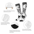 thumbnail image 4 of Saiise Bluey Funny Socks Men Women Boys Kids Adults Novelty Graphic Crew Tube Socks Crazy Design Casual Dress Socks for Sports,Running,Travel, 4 of 7