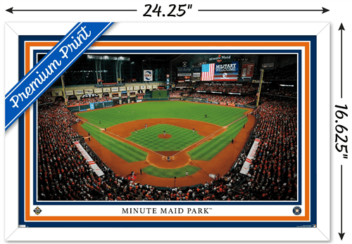 MLB Houston Astros - Minute Maid Park 22 Wall Poster, 14.725 x 22.375  Framed 