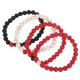 thumbnail image 1 of 4 pulseras de cuentas: pulseras de cuentas de piedra natural hechas a mano para mujeres y niñas. Pulseras elásticas con piedras para fiestas, verano, playa, vacaciones y festivales., 1 of 6