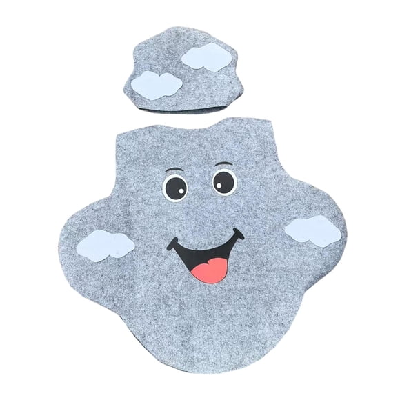 Disfraz de clima para niños y niñas, ropa de nubes oscuras para escenario de juego de simulación.