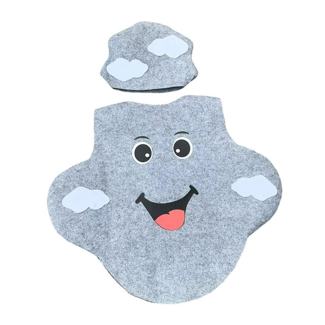 Disfraz de clima para niños y niñas, ropa de nubes oscuras para escenario de juego de simulación.